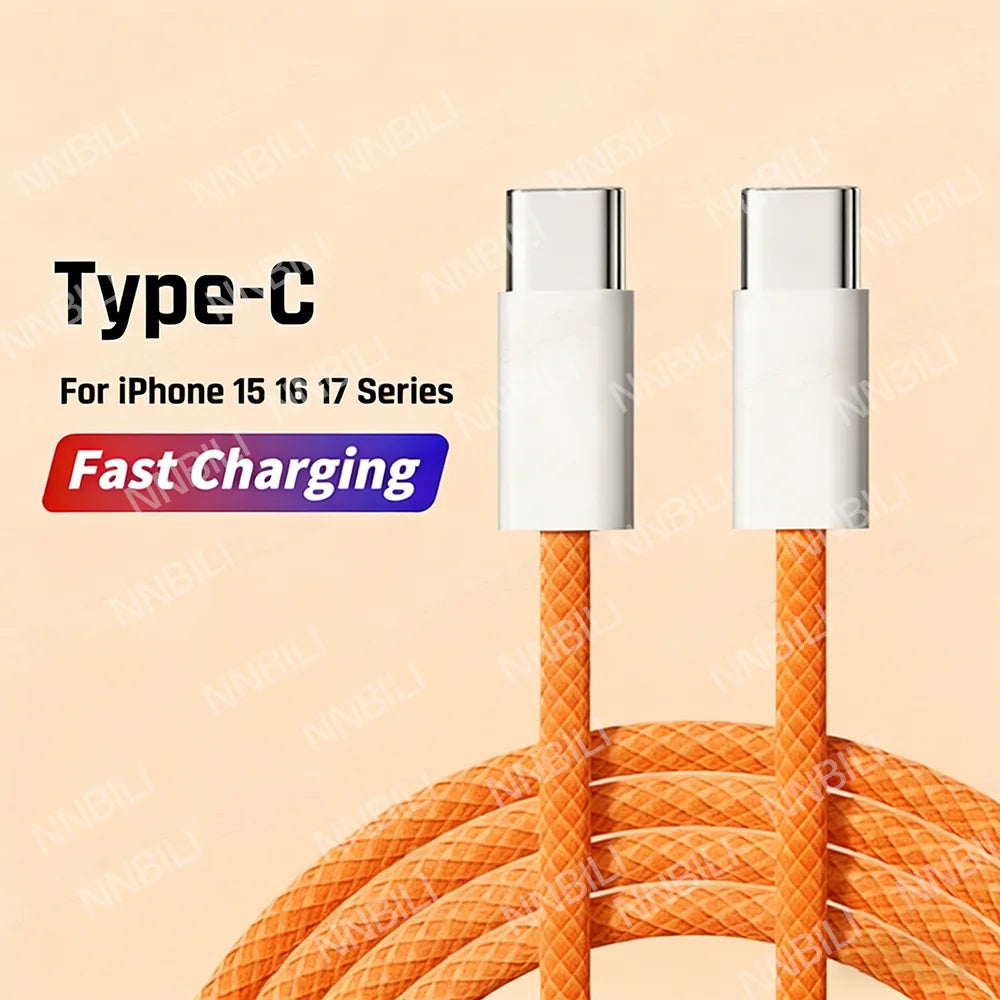 כבל טעינה USB‑C ל־USB‑C במבחר צבעים ואורכים